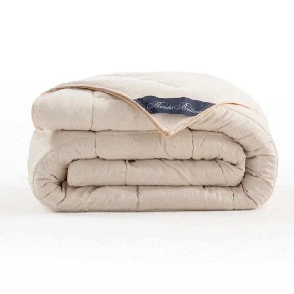 Brooks Brothers Linen/Cotton QUEEN Comforter $745
